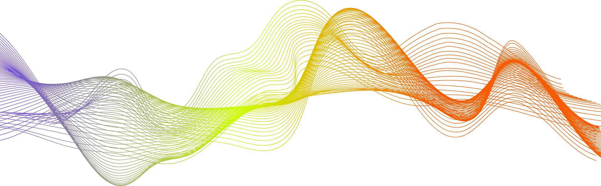 Colourful wave visualization background